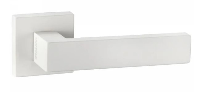 Ручка Quattro 106- 15E квадрат WHITE ZAMAK ORO-ORO